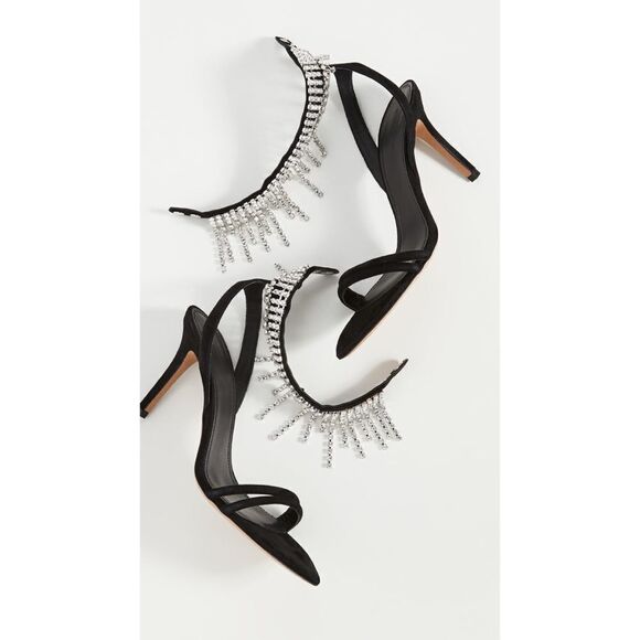 Isabel Marant atura rhinestone fringe suede sandal - Picture 4 of 15